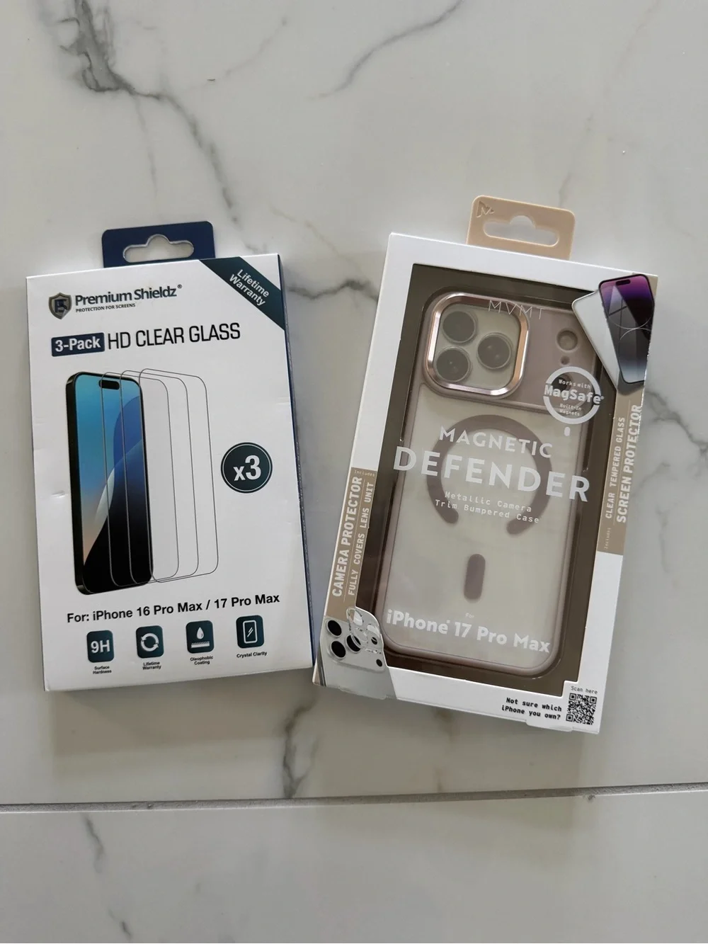 Magnetic Defender iPhone 17 Pro Max Case and screen glass protector